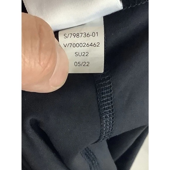 Athleta Sz 3X Levitate Pleated Skort Black Polyester Spandex Zip Pocket - Picture 7 of 7